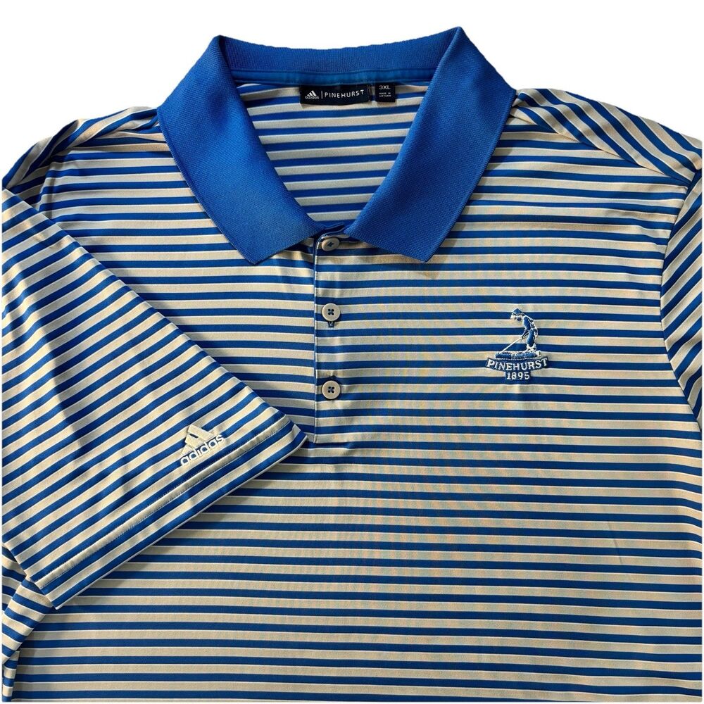 NEW Pinehurst Collection Golf Polo Shirt Mens 3XL Putter Boy Logo Blue & Gray